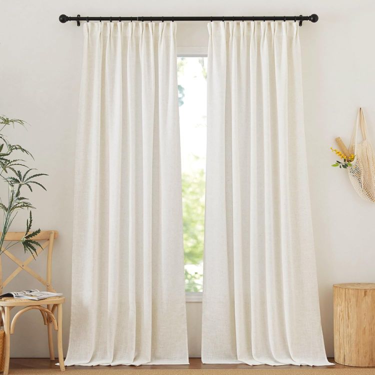 Linen Pinch Pleated Curtain