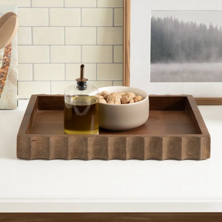 Fluted Rectangle Serving Tray