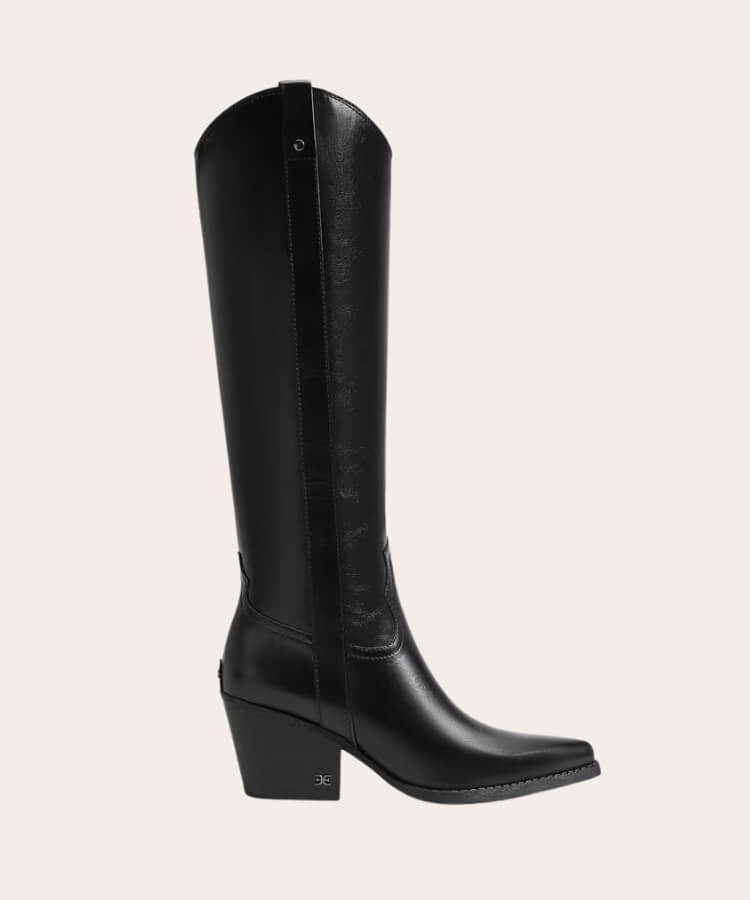 Leather Knee-High Boots