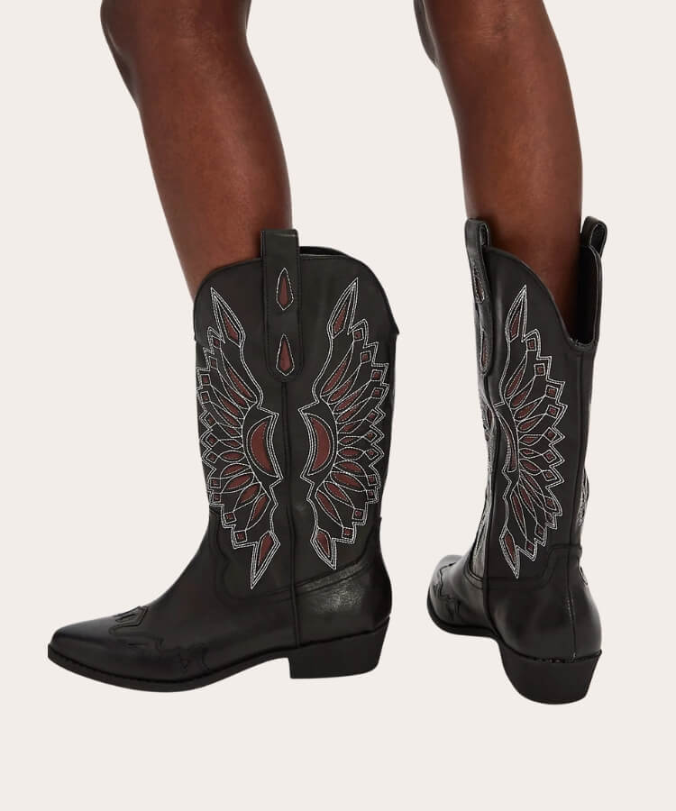 Embroidered Western Boots