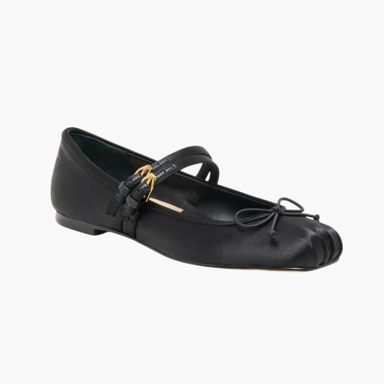 Satin Ballet Flats