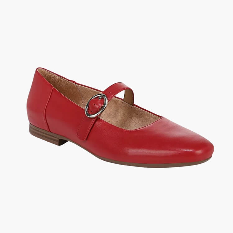 Leather Mary Jane Flats