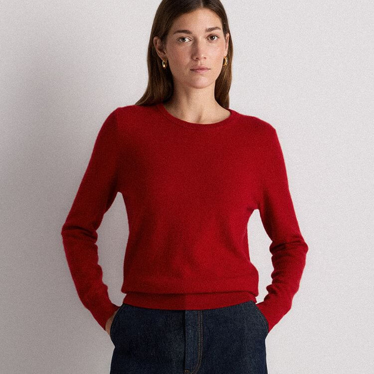 Mongolian Cashmere Crewneck Sweater