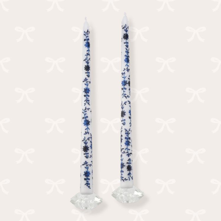 Chinoiserie Painted Taper Candles