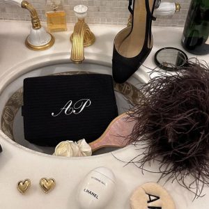 Classic Monogram Waffle Pouch