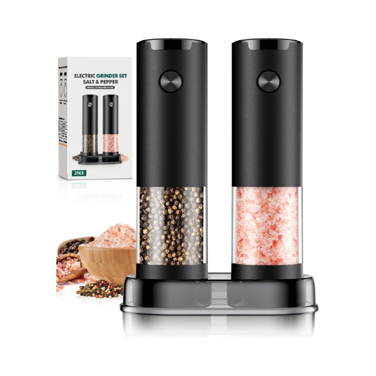 Electric Salt and Pepper Grinder Set