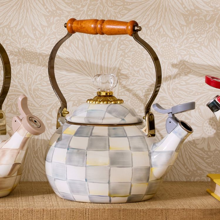 Checkered Tea Kettle