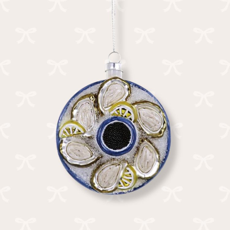 Plated Oyster Ornament