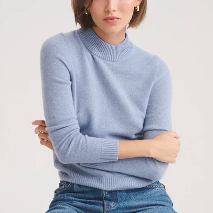 Cashmere Mockneck Sweater