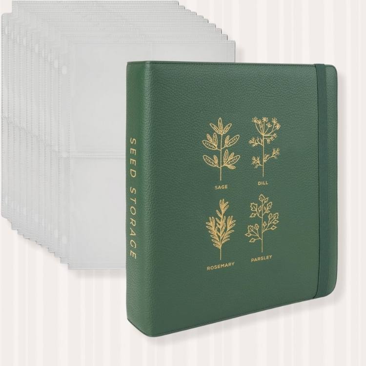 Seed Storage Organizer Binder