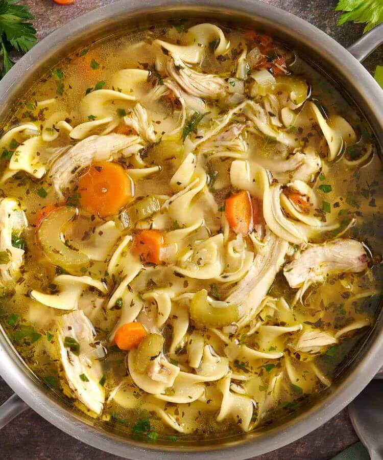 chicken noodle soup comfort food recipe