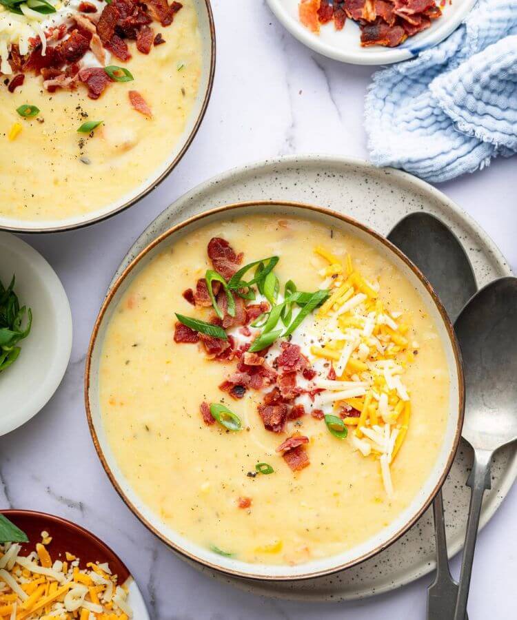 creamy potato soup comfort food recipe