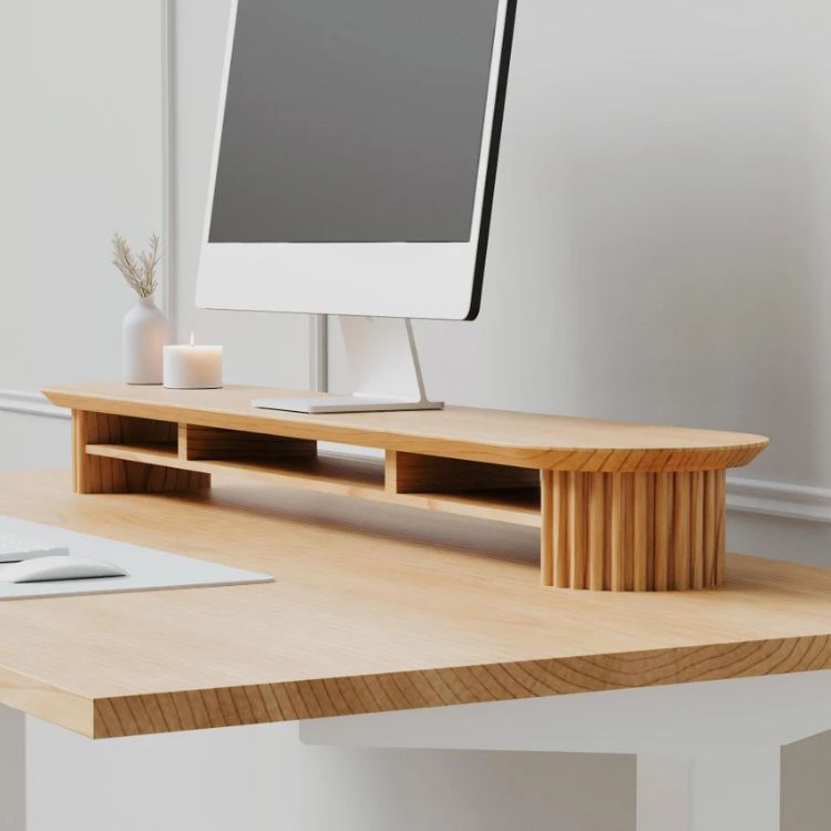Fluted Monitor Stand
