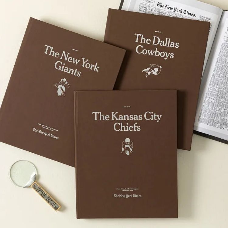 New York Times Custom Football Book