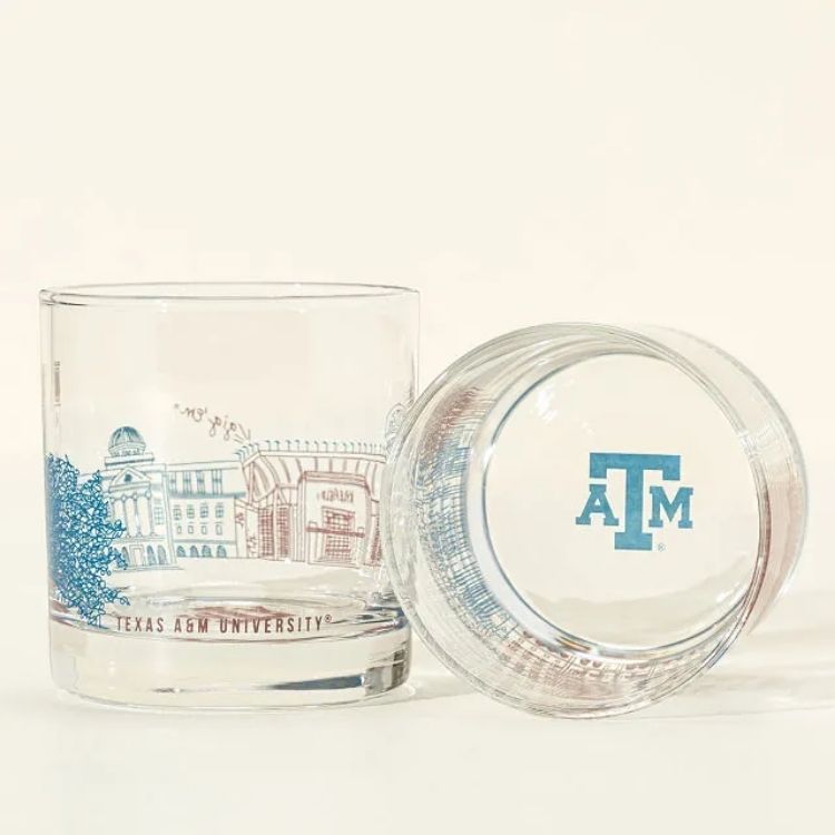 College Cityscape Glass Set