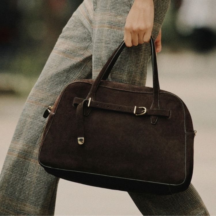 Belted Satchel Bag