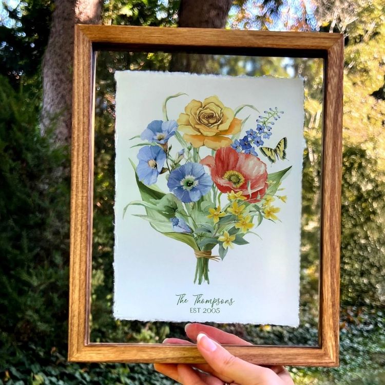 Custom Birth Flower Family Bouquet