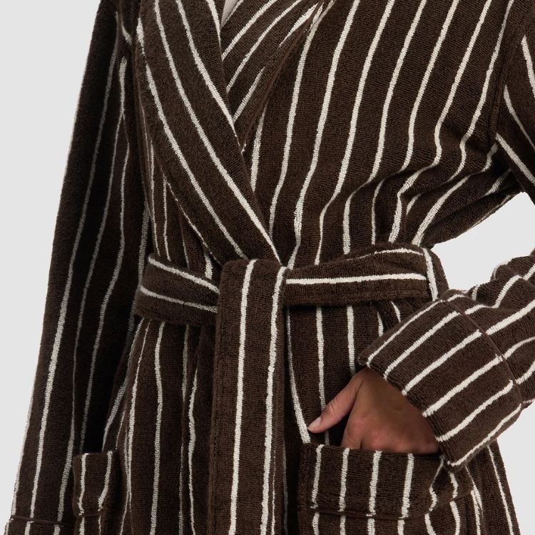Striped Luxe Bath Robe