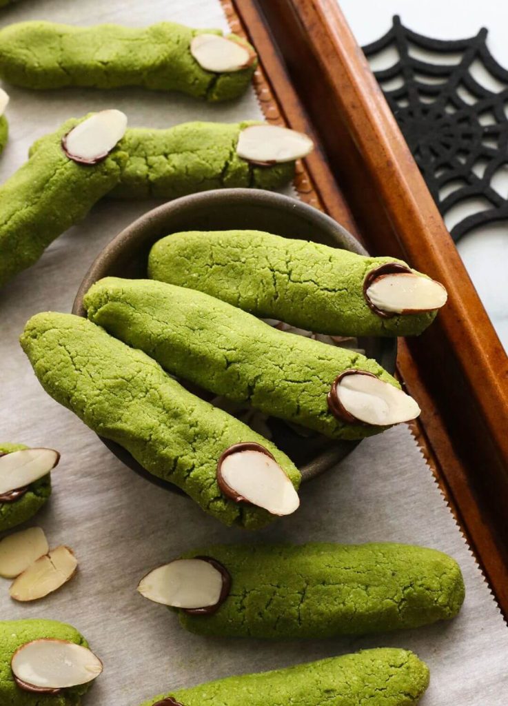 witch finger cookies halloween recipe