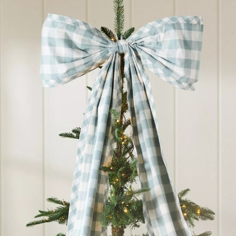 Gingham Bow Tree Topper