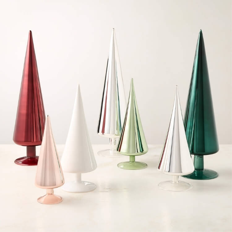 Glass Christmas Tree Figure