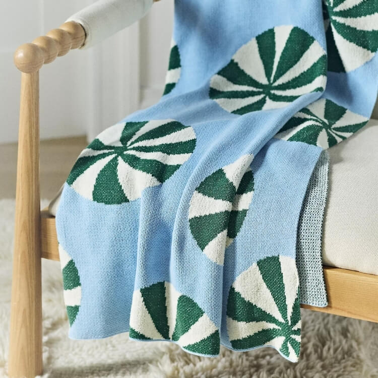 Jacquard Knit Throw Blanket