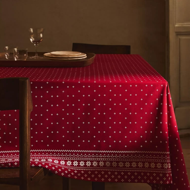 Winter Cotton Tablecloth