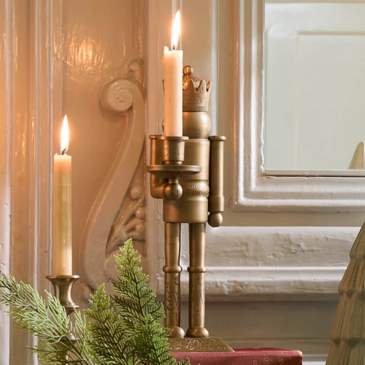 Etched Brass Nutcracker