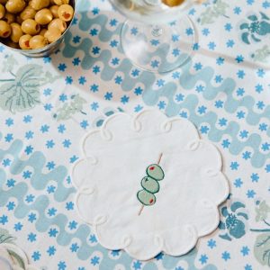 Embroidered Cocktail Napkins