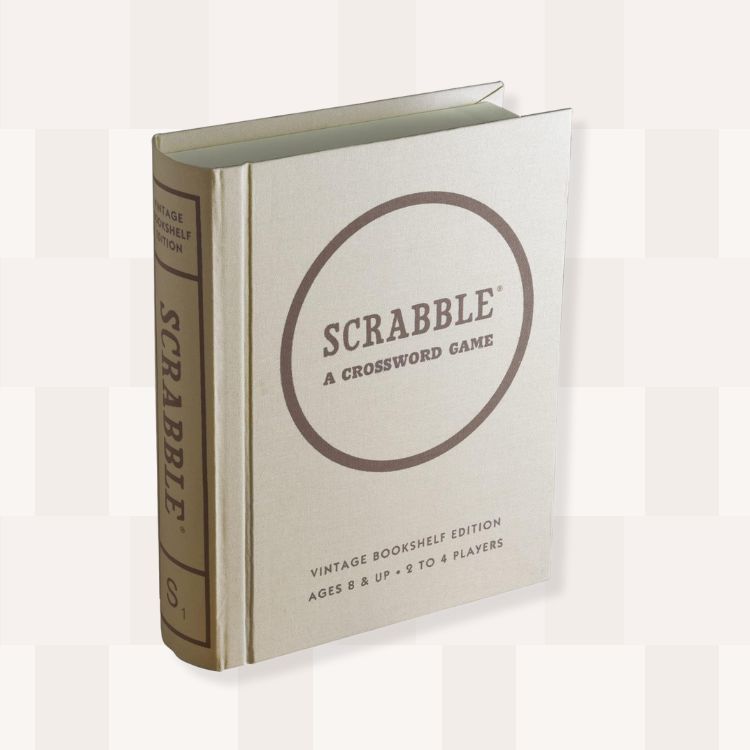 Vintage Bookshelf Scrabble Game