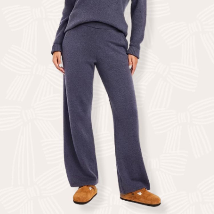 High-Waisted Sweater Pants