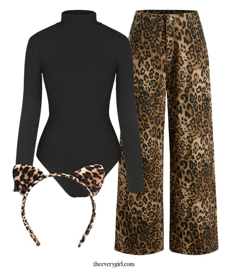 last-minute halloween costume, cheetah