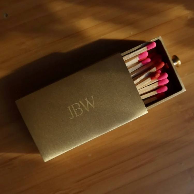 Customizable Brass Match Case