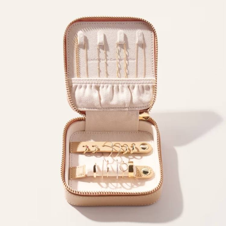 Leather Jewelry Travel Case