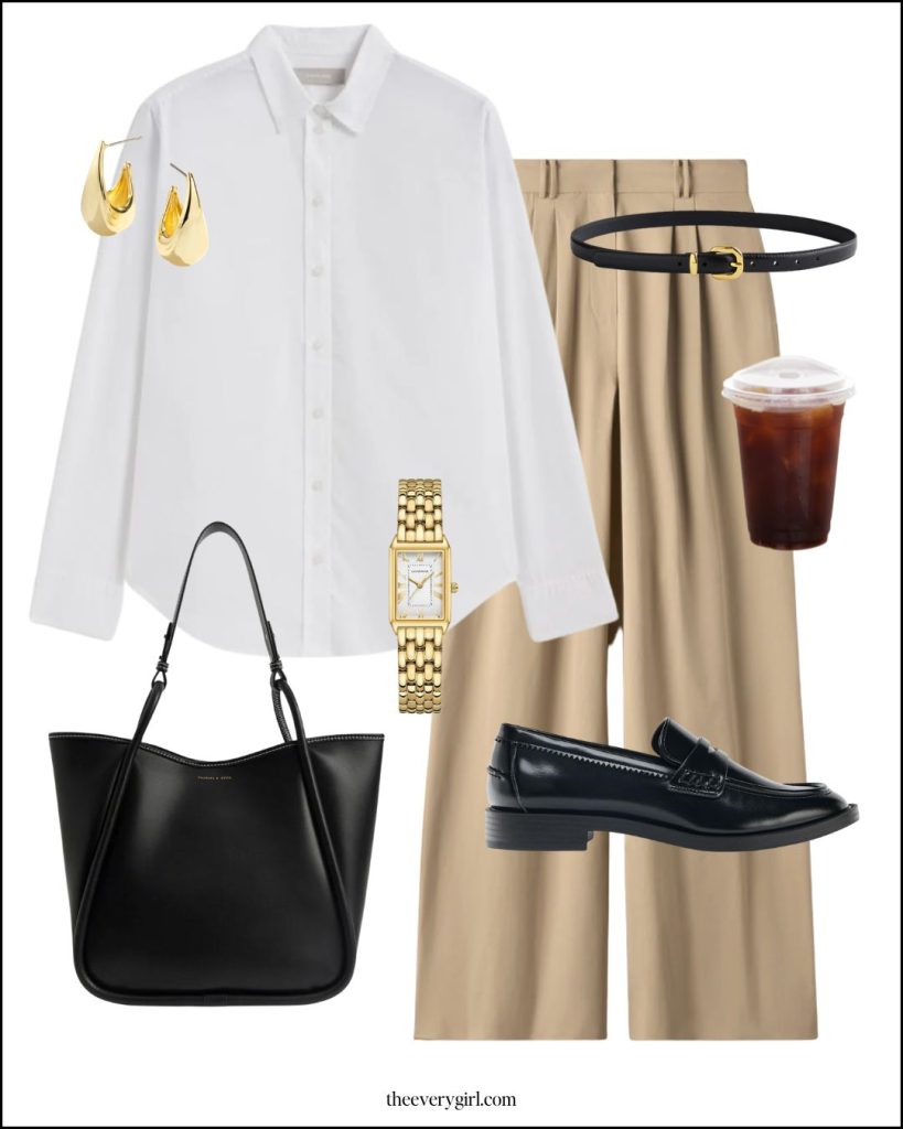 white-button-down outfit