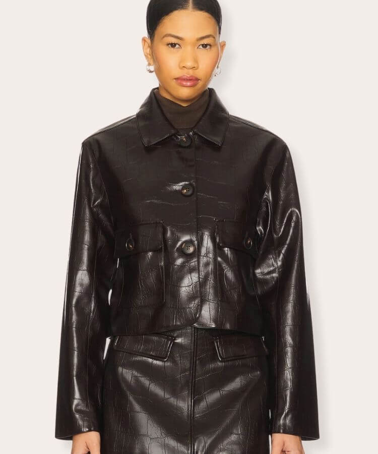 Faux Leather Jacket