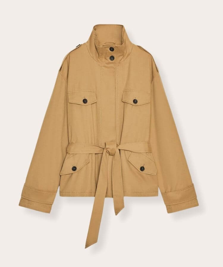 Cropped Trench Coat