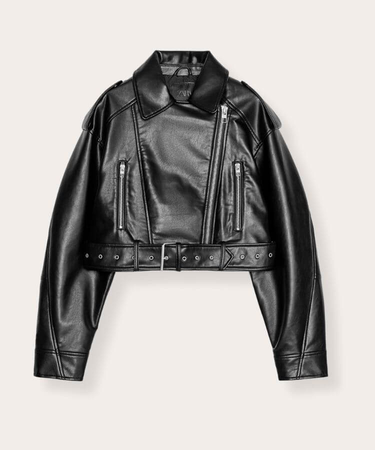 Faux Leather Biker Jacket
