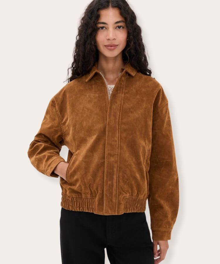 Faux Suede Jacket