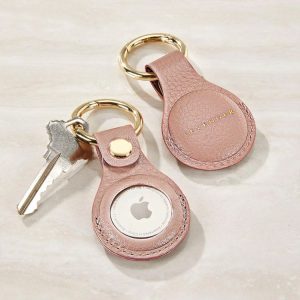 Leather AirTag Key Fob