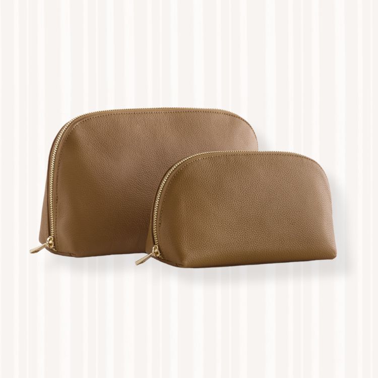Italian Leather Pouch Travel Set