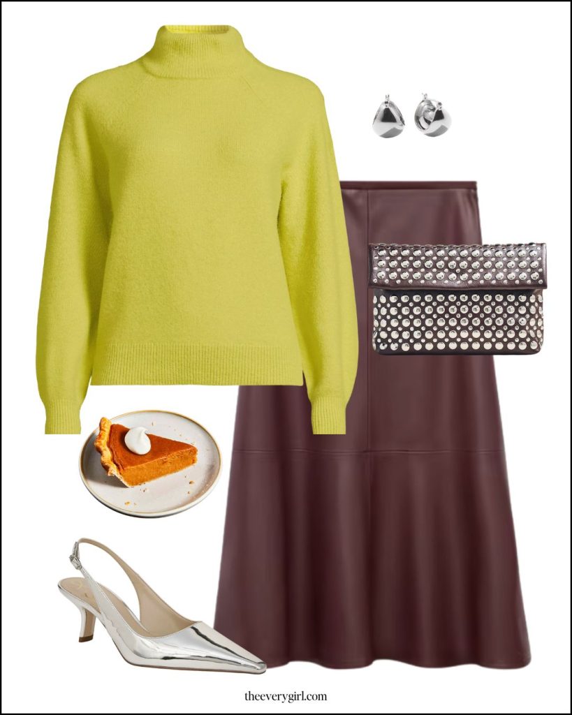 chartreuse sweater outfit