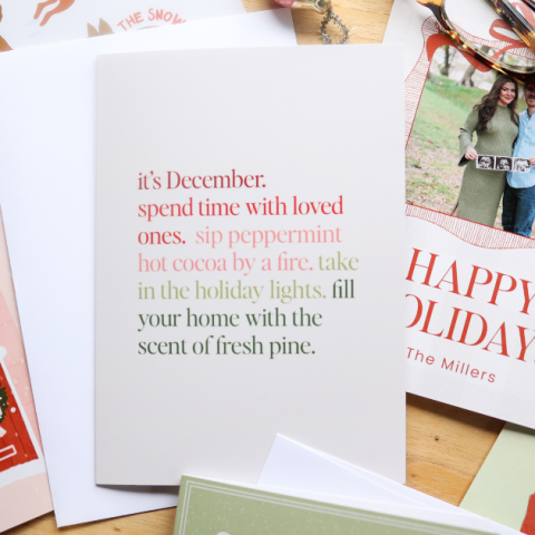 moonpig everygirl holiday cards