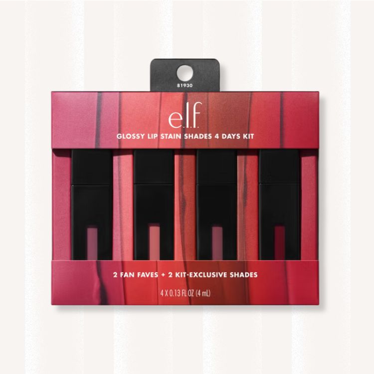 Glossy Lip Stain Shades 4 Days Kit 