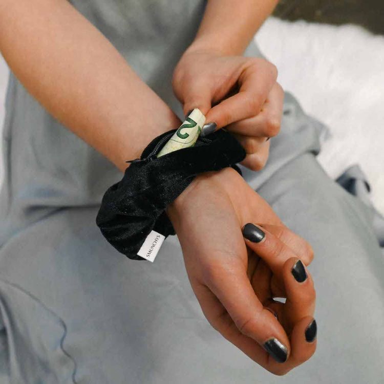 Scrunchy with Hidden Pocket