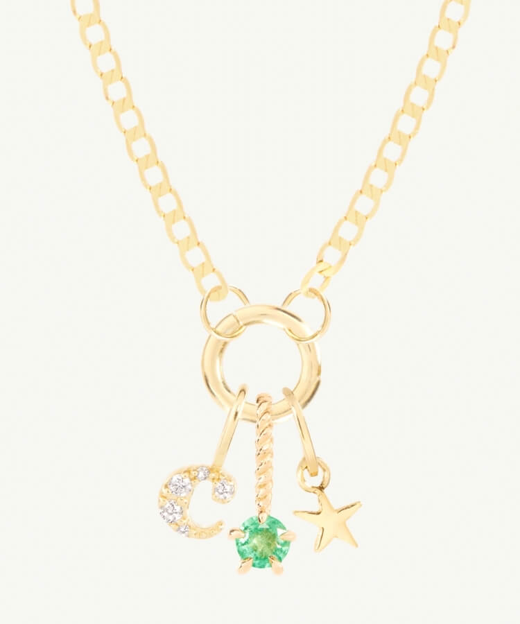Custom Gold Charm Necklace