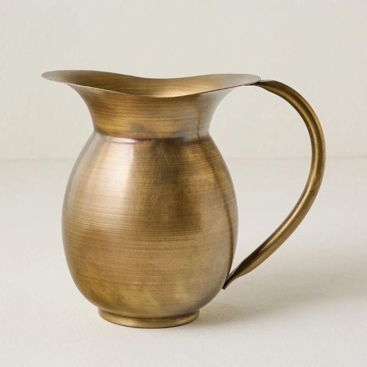 Brass Pitcher Vase
