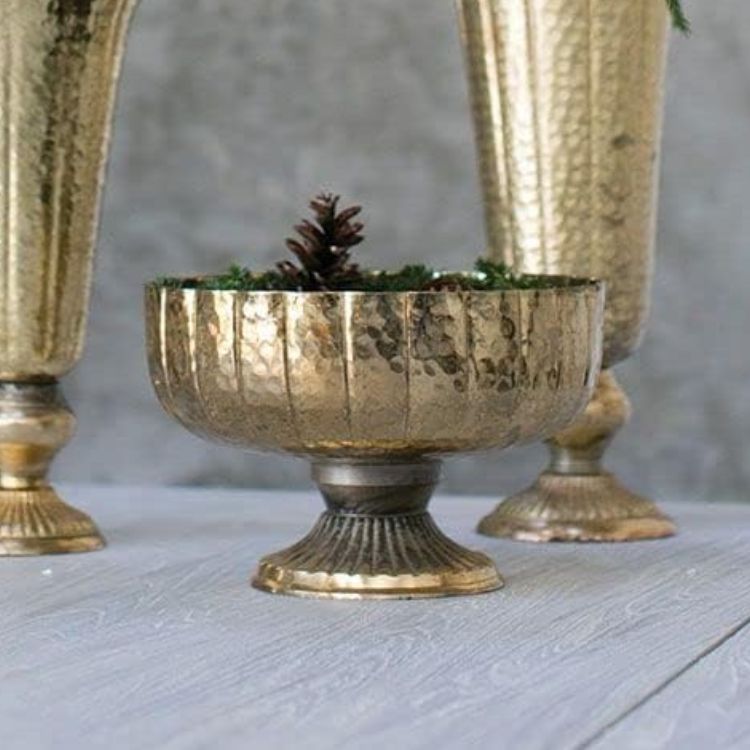 Gold Compote Vase