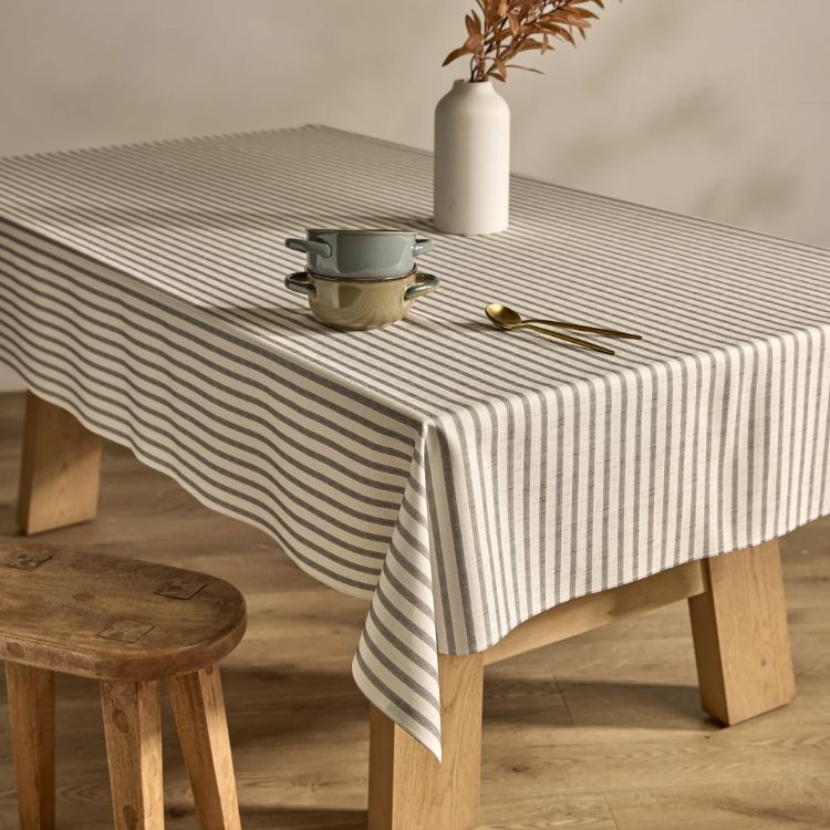 Stone Stripe Tablecloth