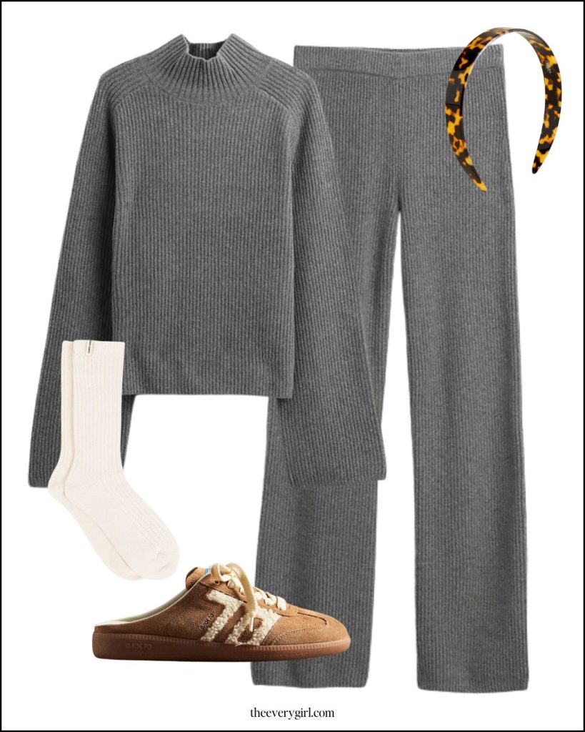 sweater set thanksgiving outfit